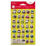 70ct Cute Panda Puffy Stickers