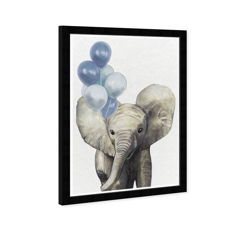 15&#34; x 21&#34; Baby Elephant with Balloons Animals Framed Art Print - Wynwood Studio, 2 of 7