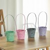 Wickerwise Set of 4 Decorative Baskets in Assorted Colors - Perfect for Easter, Trick or Treat, Flower Girl, Parties, and More - 2 of 4