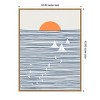 Amanti Art Three White Sails by Little Dean Framed Canvas Wall Art - 3 of 4