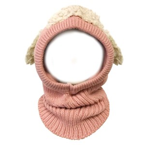 Wrapables Winter Warm Knitted Animal Ears Earflap Hood Beanie Hat for Baby and Toddlers - 1 of 4