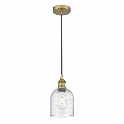 Bella - 1 Light Cord Hung Mini Pendant In Industrial Style-9.5 Inches Tall and 5.5 Inches Wide