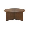 1 PCS See below Round Coffee table Brown - 2 of 4