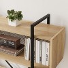 Homhougo 6 Tier Bookshelf with Storage, 71.3 Inch Tall Industrial Book Shelf with Open Display Bookshelves, 6 Shelf Bookcase with Metal Frame,Natural - 4 of 4