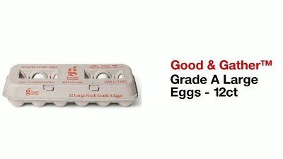 Grade A Large Eggs - 30ct - Good & Gather™ (packaging May Vary) : Target