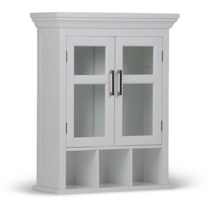 Hayes Two Door Wall Bath Cabinet with Cubbies White - WyndenHall, 1 of 12