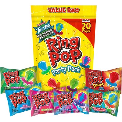 Ring Pop Lollipops And Hard Candies Party Pack - 10oz/20ct : Target