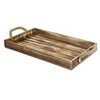 Cheung's Piper Rectangular Wood & Rope Tray - Brown - 2 of 4