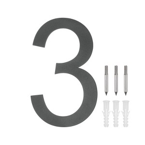 Unique Bargains 304 Stainless Steel Durable Waterproof House Numbers 1 Pc - 1 of 4
