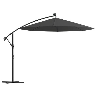 vidaXL Cantilever Garden Parasol Anthracite Polyester, Steel Large