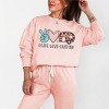 Simply Sage Market Peace Love Camping Lightweight Garment Dyed Sweatshirt - 2 of 4