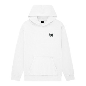 Dalix Butterfly Embroidery Relaxed Hoodie Soft Fleece Sweatshirt Fit Lounge Womens - 1 of 4