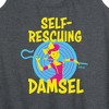 Women's - Disney - Self Rescuing Damsel Graphic Racerback Tank - 2 of 4