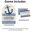 Big Dot of Happiness Ahoy - Nautical - How Many Candies Baby Shower or Birthday Party Game - 1 Stand and 40 Cards - Candy Guessing Game - image 3 of 4