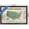 Trends International Jurassic World: Dominion - North American Dinosaur Map Framed Wall Poster Prints - 3 of 4