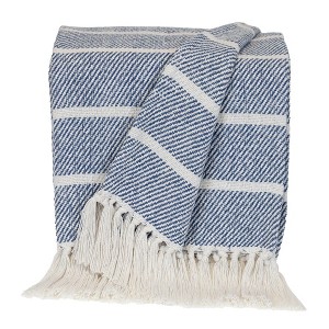 Parkland Collection,Transitional Stripe Rectangle Throw - 1 of 4