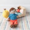 Manhattan Toy Sleep Tight Wooden Play Sleigh Bed with Pillow and Blanket for Dolls and Stuffed Animals - image 2 of 4