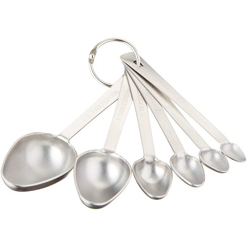 Measuring Spoons - Narrow Stainless Steel Set of 6 (Retail
