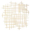 HomeRoots 31" X 31" Gold Metal Abstract Lines Hanging Dimensional Sculpture - 4 of 4