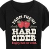 Women's - Instant Message - Farm Fresh Hard Cider Hot or Cold Short Sleeve Graphic T-Shirt - 2 of 4
