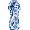 Women's Plus Size Swirl Tie Print Dress - blue | CITY CHIC - image 4 of 4