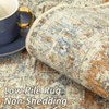 Large Area Rug Rugs for Living Room Non Slip Vintage Washable Rug Ultra-Thin Indoor Retro Medallion Accent Carpet Low Pile Foldable Floor Mat - 4 of 4