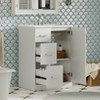 MOEPISY 24 inch Modern Bathroom Vanity with Sink, Small Bathroom Sink Cabinet with 2 Drawers and Soft Closing Door - 4 of 4