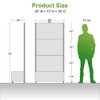 PexFix 72 in. x 35 in. Outdoor Metal Trellis with Planter Box Privacy Screen Garden Fence Wall Applique in Black - 4 of 4