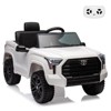 Electric Car for Kids, Licensed Toyota Tundra 12V Electric Truck, Off-Road Kids Car w/Remote, Spring Suspension & 3 Speeds, LED Headlights - 3 of 4