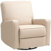 HOMCOM Recliner Chair for Adults, Adjustable Single Sofa with Thick Cushion, Breathable Fabric Glider Rocker Recliner Chair for Living Room, Beige - 3 of 4