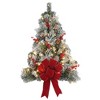 Haute Décor 28" Pre-lit Frosted Hanging Artificial Christmas Tree: Outdoor Decor with Timer, Flame-Resistant - 2 of 3