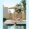 7.5FT Outdoor Patio Umbrella, Outdoor Table Umbrella, Market Umbrella, 6 Sturdy Ribs UV Protection Waterproof for Garden, Deck, Backyard, Pool (Tan) - 3 of 4