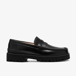 Clarks Originals Mens Yukoner Penny Black Leather Shoes 8 Medium