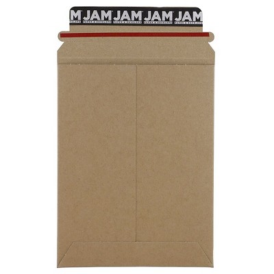 JAM Paper Stay-Flat Photo Mailer Envelopes 6x8 Kraft Self-Adhesive Closure 8866640B