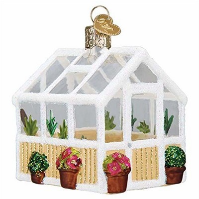 Old World Christmas Glass Blown Ornament, Greenhouse