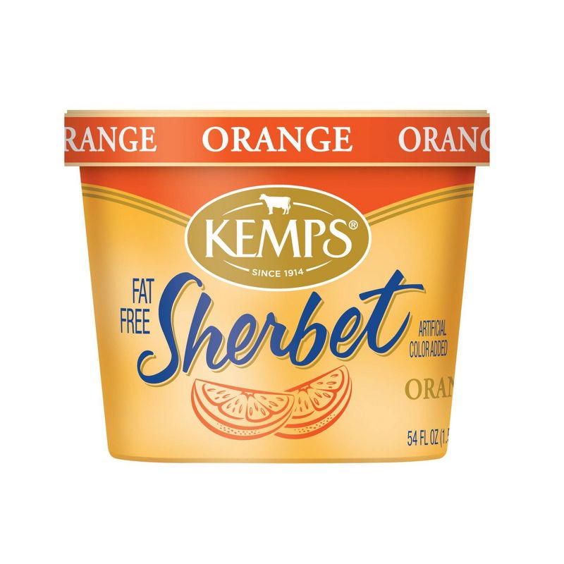 Kemps Orange Frozen Sherbet - 54oz, 1 of 5