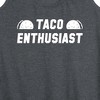 Women's - Instant Message - Taco Enthusiast Graphic Racerback Tank - 2 of 4