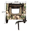 DOMETOUR Pet Bike Trailer for Small/Medium Dogs, Easy Fold, Quick Release Wheels, Non-Slip Floor, Internal Leash - 2 of 4