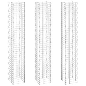 vidaXL Gabion Wall Gabion Retaining Wall Gabion Basket Cage Heavy Duty Metal - 1 of 4