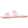Journee Collection Womens Katari Tru Comfort Foam Slide Low Block Heel Sandals Pink 8 - 2 of 4
