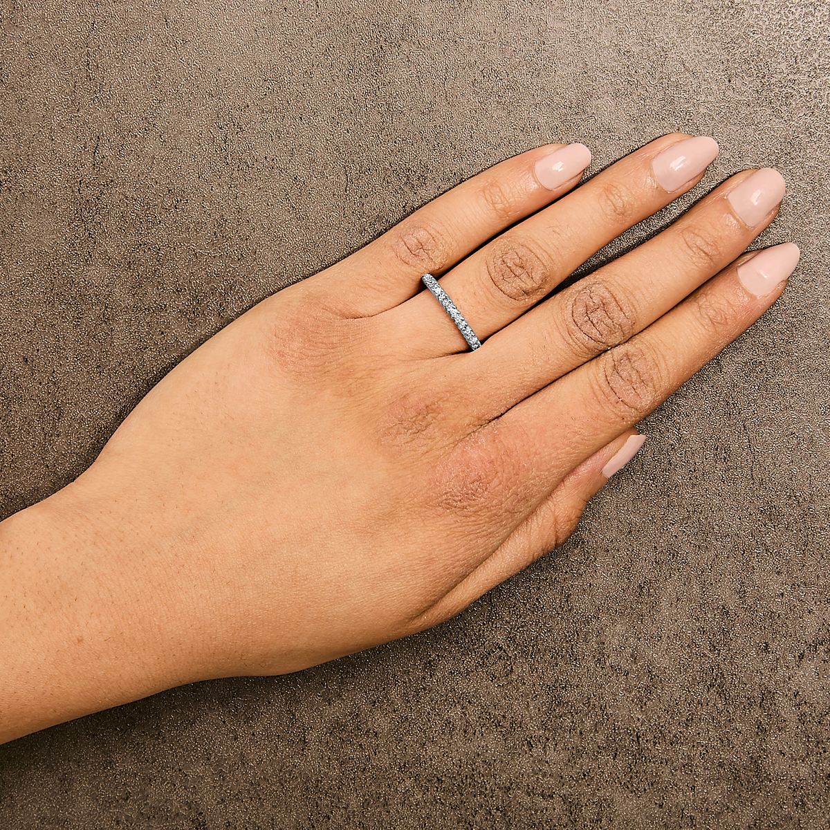 Haus of Brilliance 10K Rose Gold Plated Sterling Silver 1/3 Cttw Diamond Band Ring - thumbnail 6