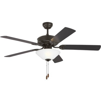 52" Monte Carlo Haven LED 2 Bronze Pull Chain Ceiling Fan