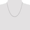 Black Bow Jewelry 1mm Rhodium Plated Sterling Silver Round Snake Chain Necklace - 2 of 4