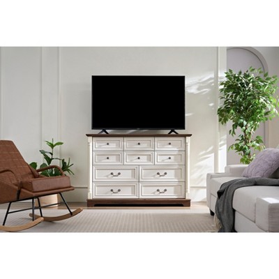 NicBex Dresser with Drawer,Storage Cabinet with Wood Base,Chest of Drawers with Riser Trim,Wood Dressers for Bedroom,Living Room Furniture,Walnut