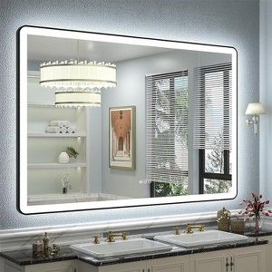 Apmir Super Bright Independent Controlled Front & Back LED Lighted Anti-Fog Aluminum Alloy Framed Tempered Glass Bathroom Mirror with  3-Year Warranty - 1 of 4