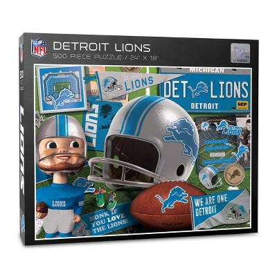 NFL Detroit Lions 500pc Retro Series Puzzle