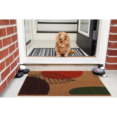 Evideco French Home Goods Sheltered Coir Doormat 30x18 Inch