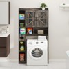 Over The Toilet Storage Cabinet with Barn Doors, Space-Saving for Bathroom & Laundry - 4 of 4