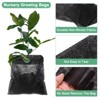 Unique Bargains Non-Woven Fabric Seeding Pots Plant Nursery Bags Black - 2 of 4