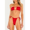 Women's RUCHED BANDEAU BIKINI TOP - WE WORE WHAT - 4 of 4